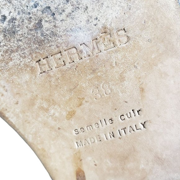 Hermes Tall Black Leather Jumping Boot Silver H Buckle Womens Size 38 Equestrian - Picture 13 of 15